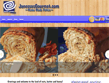 Tablet Screenshot of janessasgourmet.com